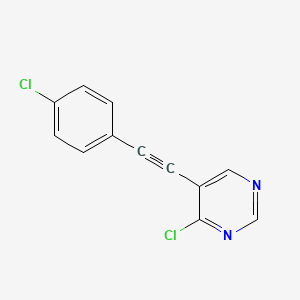 4-Chloro-5-[(4-chlorophenyl)ethynyl]pyrimidine