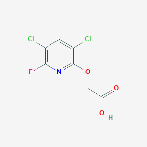 molecular formula C7H4Cl2FNO3 B8574201 (3,5-Dichloro-6-fluoro-2-pyridyloxy) acetic acid CAS No. 62270-89-7