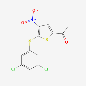 1-(5-((3,5-Dichlorophenyl)thio)-4-nitrothiophen-2-yl)ethanone