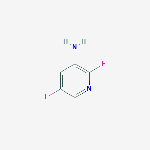 molecular formula C5H4FIN2 B8574242 5-Iodo-2-fluoro-3-aminopyridine 