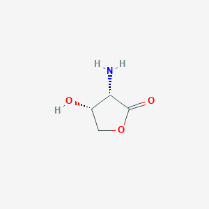 molecular formula C4H7NO3 B8574254 (3S,4R)-3-Amino-4-hydroxyoxolan-2-one 