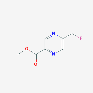 molecular formula C7H7FN2O2 B8574279 2-Pyrazinecarboxylic acid, 5-(fluoromethyl)-, methyl ester CAS No. 1262803-65-5