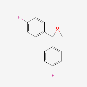 molecular formula C14H10F2O B8574305 2,2-Bis(4-fluorophenyl)oxirane CAS No. 82144-12-5
