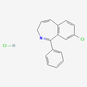 molecular formula C16H13Cl2N B8574323 8-Chloro-1-phenyl-3H-2-benzazepine hydrochloride CAS No. 81230-25-3
