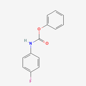 molecular formula C13H10FNO2 B8574334 Phenyl N-(4-fluorophenyl)carbamate CAS No. 65141-04-0