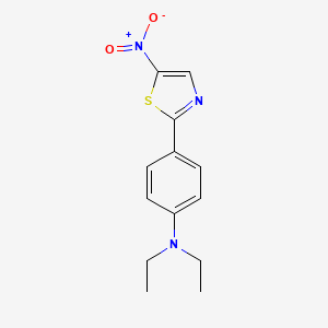 molecular formula C13H15N3O2S B8574391 N,N-diethyl-4-(5-nitrothiazol-2-yl)aniline 