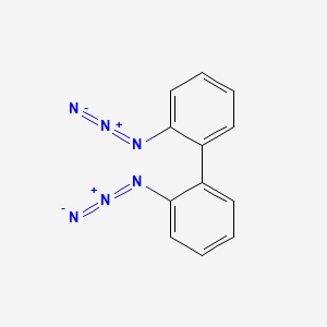 molecular formula C12H8N6 B8574420 1,1'-Biphenyl, 2,2'-diazido- CAS No. 23825-72-1