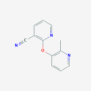 molecular formula C12H9N3O B8574472 2-(2-Methyl-pyridin-3-yloxy)-nicotinonitrile 