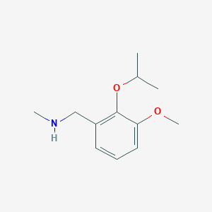 molecular formula C12H19NO2 B8574477 2-Isopropoxy-3-methoxy-benzyl-methylamine CAS No. 709649-54-7