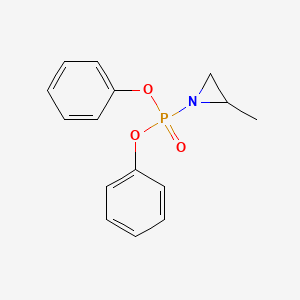 molecular formula C15H16NO3P B8574561 Diphenyl (2methylaziridin-1-yl)phosphonate 