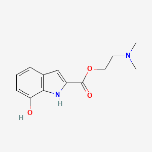 molecular formula C13H16N2O3 B8574587 2-(Dimethylamino)ethyl 7-hydroxy-1H-indole-2-carboxylate CAS No. 84639-26-9