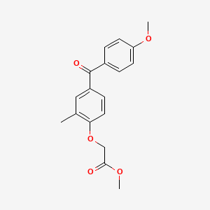 Methyl [4-(4-methoxybenzoyl)-2-methylphenoxy]acetate