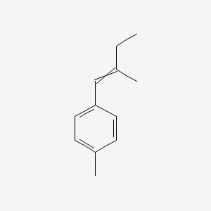 molecular formula C12H16 B8574688 1-Methyl-4-(2-methylbut-1-en-1-yl)benzene CAS No. 53496-98-3
