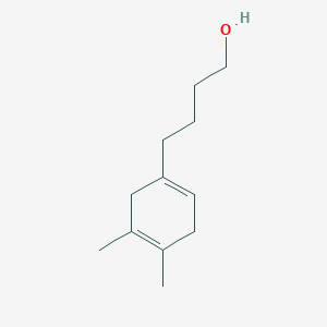 molecular formula C12H20O B8574693 4-(4,5-Dimethylcyclohexa-1,4-dienyl)butan-1-ol 