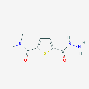 molecular formula C8H11N3O2S B8574698 5-(Hydrazinecarbonyl)-N,N-dimethylthiophene-2-carboxamide CAS No. 921596-44-3