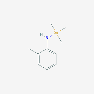molecular formula C10H17NSi B8574706 Benzenamine, 2-methyl, mono-TMS CAS No. 82185-43-1