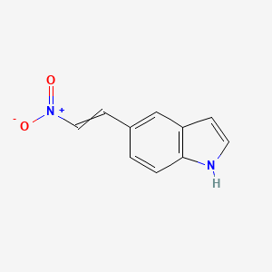 molecular formula C10H8N2O2 B8574723 5-(2-nitroethenyl)-1H-indole CAS No. 21005-48-1