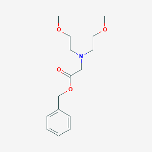 molecular formula C15H23NO4 B8574728 Benzyl (bis(2-methoxyethyl)amino)acetate 
