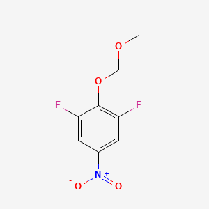 molecular formula C8H7F2NO4 B8574746 1,3-Difluoro-2-(methoxymethoxy)-5-nitrobenzene CAS No. 827628-36-4