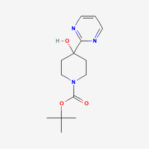 4-Hydroxy-4-pyrimidin-2-yl-piperidine-1-carboxylic acid tert-butyl ester