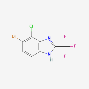 5-Bromo-4-chloro-2-(trifluoromethyl)-1H-benzimidazole