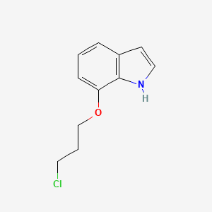 molecular formula C11H12ClNO B8574782 7-(3-chloropropoxy)-1H-indole 