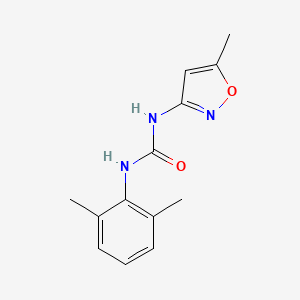 molecular formula C13H15N3O2 B8574847 Urea, N-(2,6-dimethylphenyl)-N'-(5-methyl-3-isoxazolyl)- CAS No. 130403-16-6
