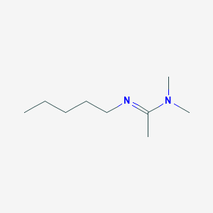 molecular formula C9H20N2 B8574881 Ethanimidamide, N,N-dimethyl-N'-pentyl- CAS No. 94793-24-5