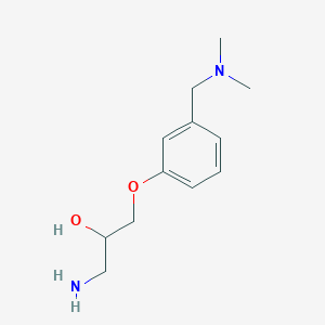 molecular formula C12H20N2O2 B8574904 1-Amino-3-{3-[(dimethylamino)methyl]phenoxy}propan-2-ol CAS No. 86506-75-4