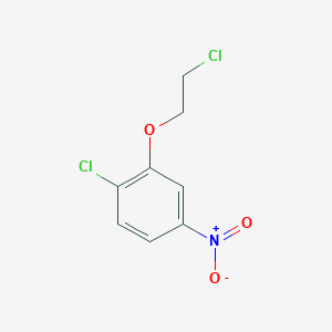 molecular formula C8H7Cl2NO3 B8574912 1-Chloro-2-[(2-chloroethyl)oxy]-4-nitrobenzene 