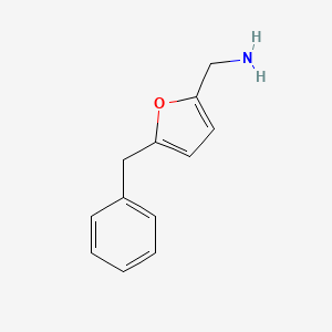 molecular formula C12H13NO B8574941 5-(Phenylmethyl)-2-furanmethanamine CAS No. 30263-40-2