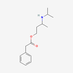 B8574982 3-[(Propan-2-yl)amino]butyl phenylacetate CAS No. 671821-83-3