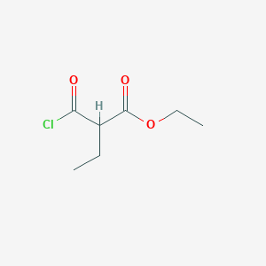 molecular formula C7H11ClO3 B8575001 Ethyl 2-(chlorocarbonyl)butanoate 