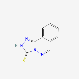 molecular formula C9H6N4S B8575028 [1,2,4]Triazolo[3,4-a]phthalazine-3(2H)-thione CAS No. 21517-06-6