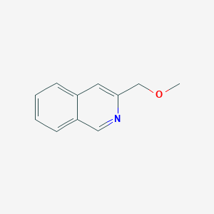 molecular formula C11H11NO B8575051 3-Methoxymethylisoquinoline 