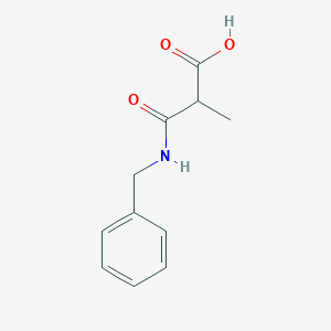 molecular formula C11H13NO3 B8575072 2-methyl-N-benzyl-malonamic acid 