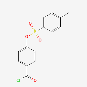 molecular formula C14H11ClO4S B8575084 4-(Chlorocarbonyl)phenyl 4-methylbenzene-1-sulfonate CAS No. 64675-83-8