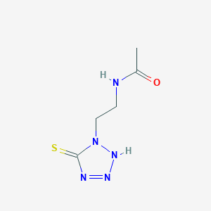 N-[2-(5-Sulfanylidene-2,5-dihydro-1H-tetrazol-1-yl)ethyl]acetamide