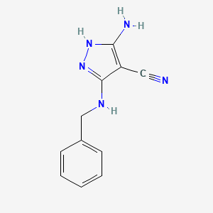 5-amino-3-benzylamino-1H-pyrazole-4-carbonitrile