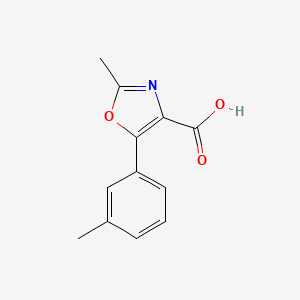 molecular formula C12H11NO3 B8575113 2-Methyl-5-(m-tolyl)oxazole-4-carboxylic acid 