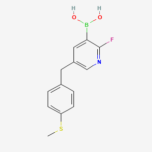 2-Fluoro-5-(4-(methylthio)benzyl)pyridin-3-ylboronic acid