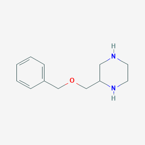 molecular formula C12H18N2O B8575169 2-(Benzyloxymethyl)piperazine 