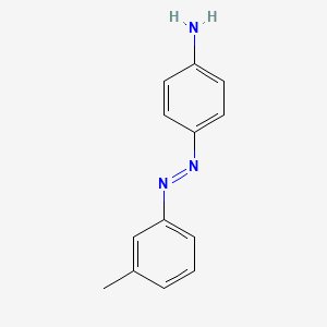molecular formula C13H13N3 B8575209 3'-Methyl-4-aminoazobenzene CAS No. 722-23-6