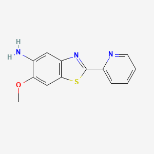 6-Methoxy-2-(pyridin-2-yl)-1,3-benzothiazol-5-amine