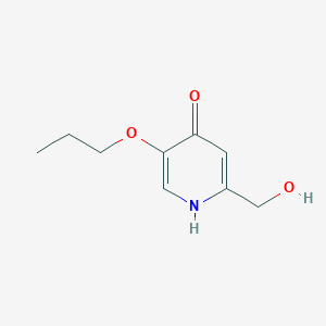 molecular formula C9H13NO3 B8575240 2-Hydroxymethyl-5-propoxy-pyridin-4-ol 