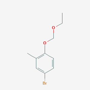 molecular formula C10H13BrO2 B8575314 4-Bromo-1-ethoxymethoxy-2-methylbenzene 