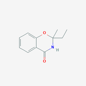 molecular formula C11H13NO2 B8575377 2-Ethyl-2-methyl-3,4-dihydro-1,3-benzoxazine-4-one 