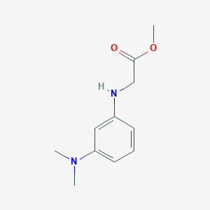 molecular formula C11H16N2O2 B8575406 (3-Dimethylamino-phenylamino)-acetic acid methyl ester 