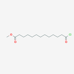 molecular formula C14H25ClO3 B8575409 Methyl 13-chloro-13-oxotridecanoate CAS No. 24525-25-5