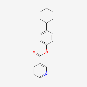 B8575433 p-Cyclohexylphenyl nicotinate CAS No. 3468-32-4